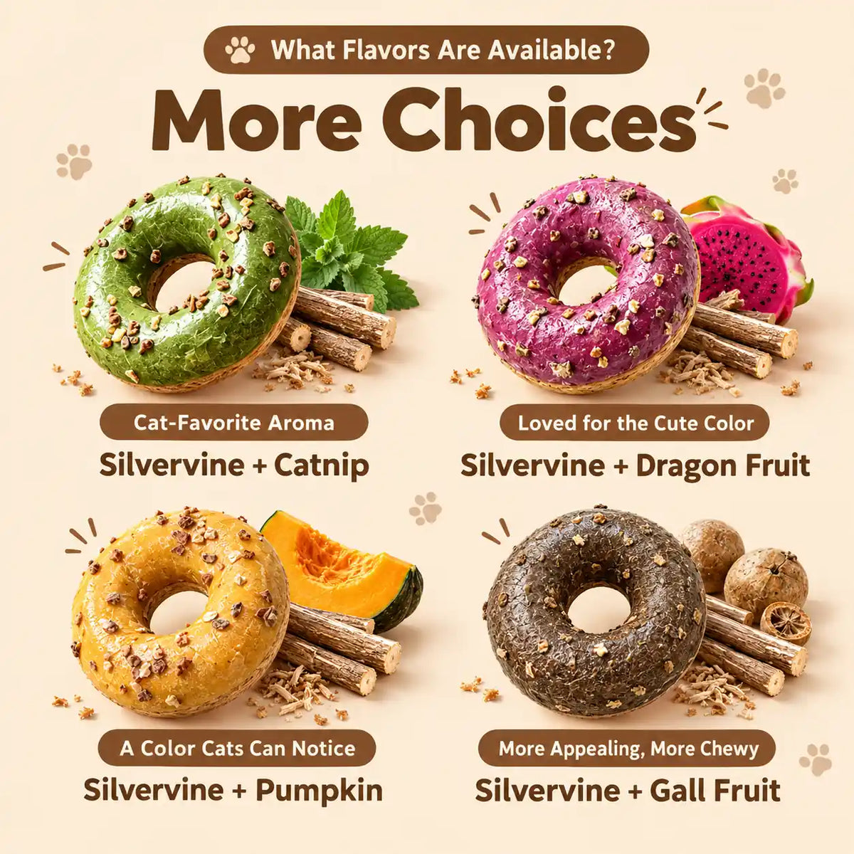 Silvervine Donut Cat Toy – Natural Chew Toy for Cats & Kittens