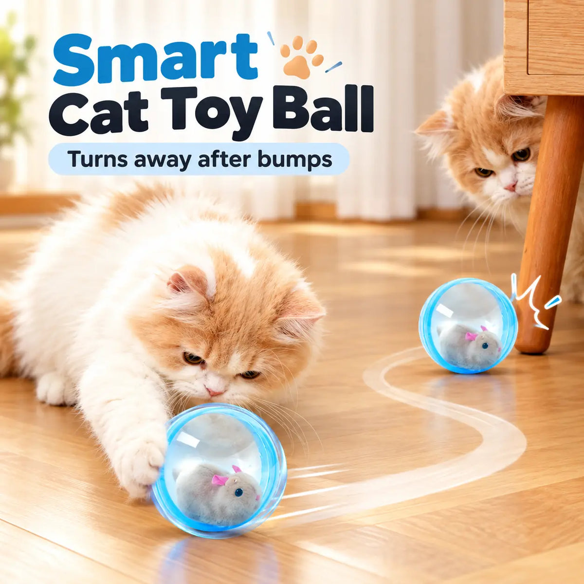 Interactive Rat Cat Toy – Automatic Moving Mouse Cat Chaser Toy for Indoor Cats